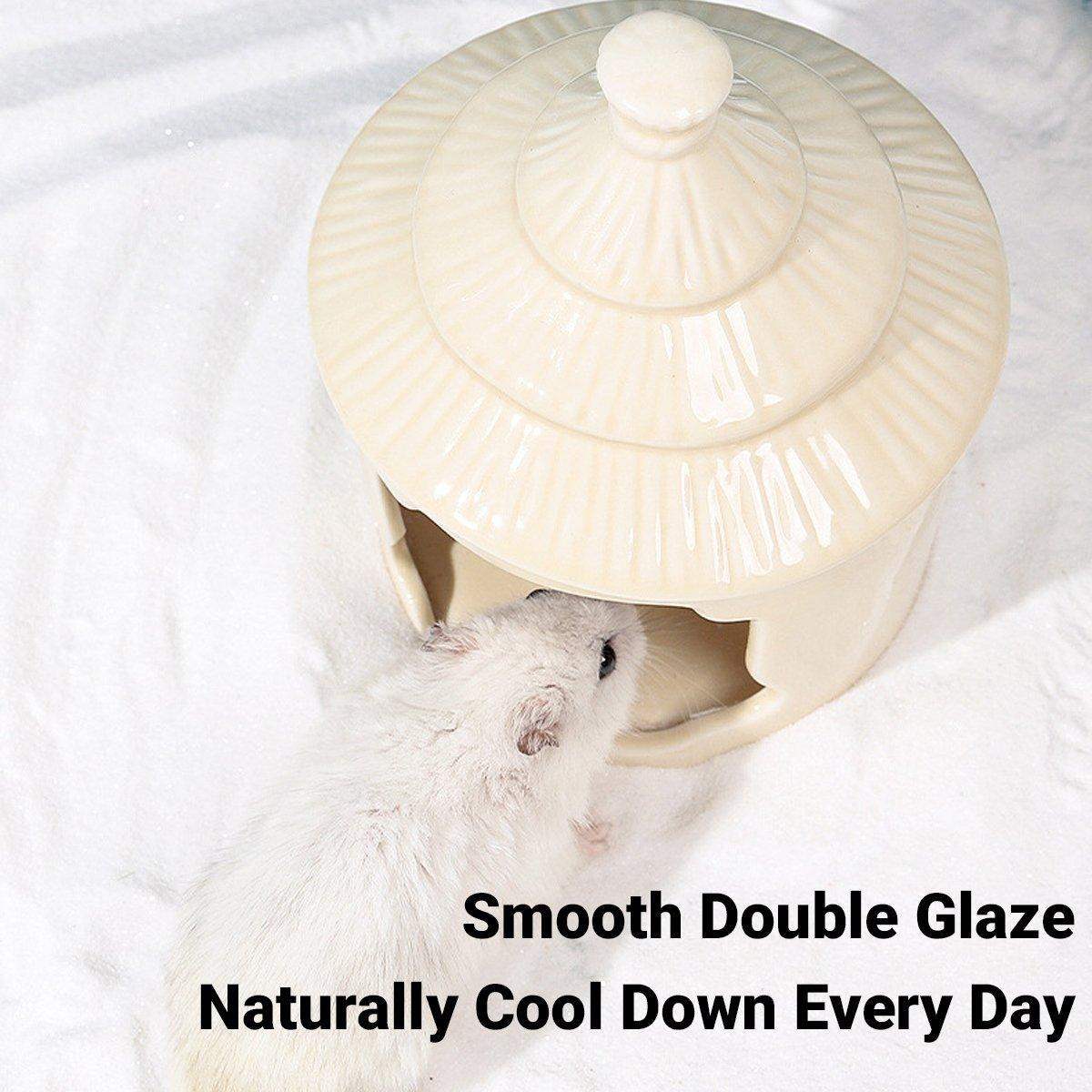 Cooling Ceramic Hamster House Hideout for Small Pets