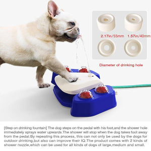 Interactive Dog Water Spray Toy Outdoor Pet Fountain & Sprinkler System