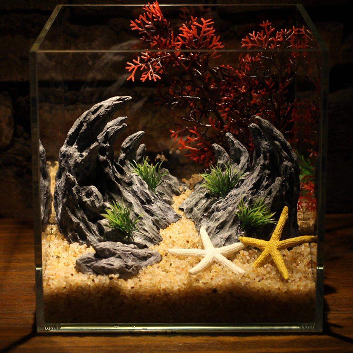 Dragon Stone Aquarium Rocks for Aquascape Resin Decorative Ornament