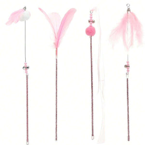 Pet Supplies Cat Toy Cat Tease Stick Self-playing Bell Fairy Stick