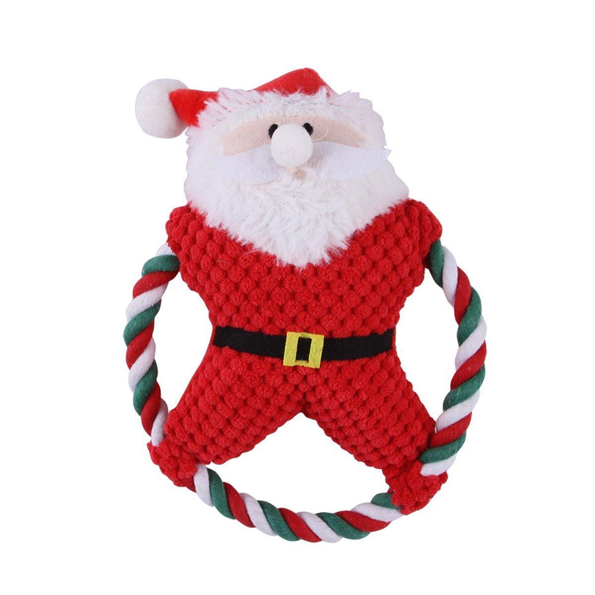 Pet Christmas Plush Toy - Festive Dog Bite Companion
