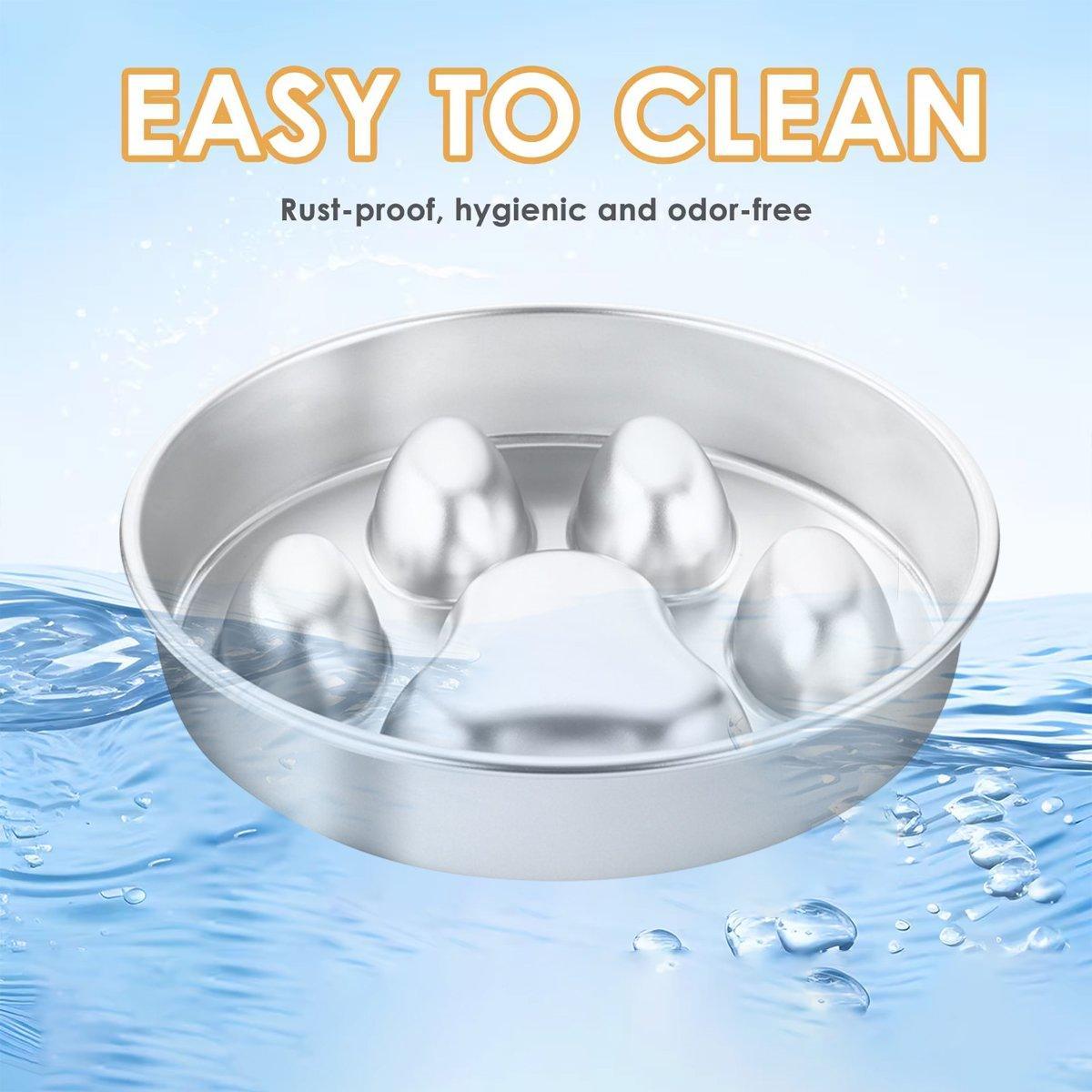 Durable Stainless Steel Slow Feeder Dog Bowl Anti-Bloat & Healthy Eating