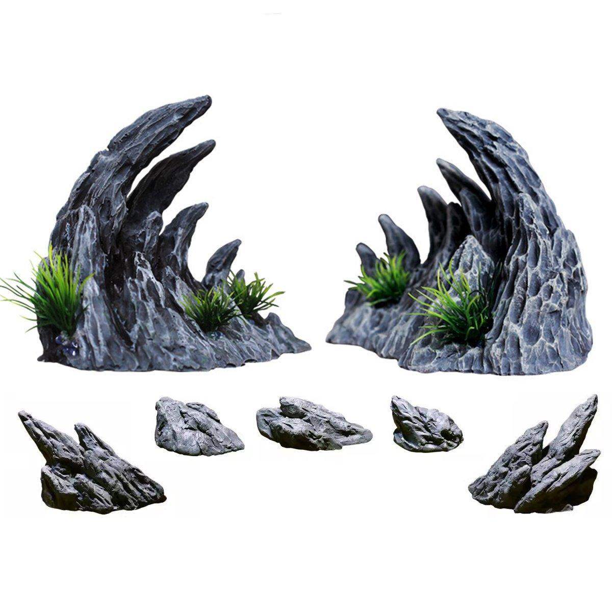 Dragon Stone Aquarium Rocks for Aquascape Resin Decorative Ornament