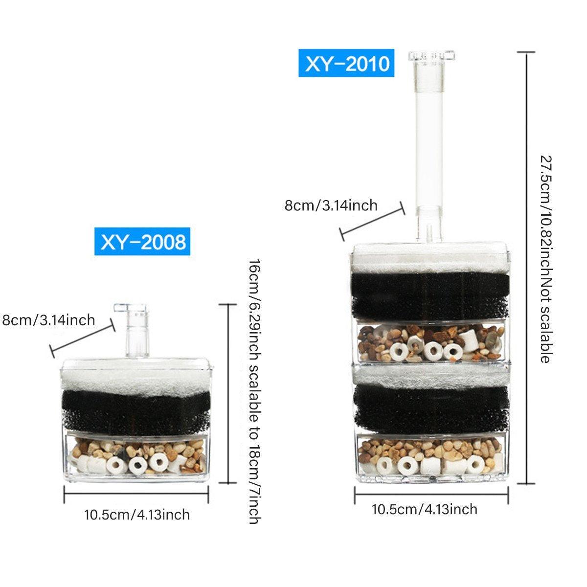 Mini Aquarium Biochemical Filter Compact In-Tank Fish Tank Filter
