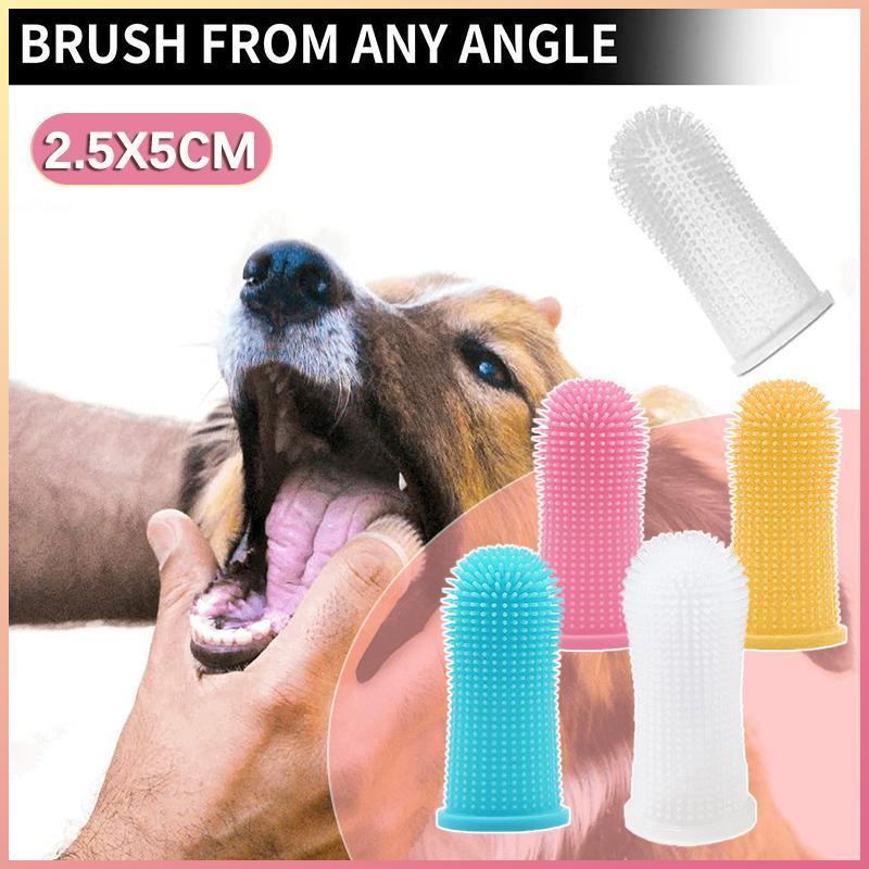 Easy-to-Use Finger Toothbrush for Dogs – Gentle Silicone Pet Dental Care