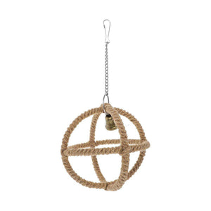 Parrot Toy Bite Exquisite Ball Ring Hemp Rope Bird Toy Ring Swing Pet Toy Bird Bite Supplies
