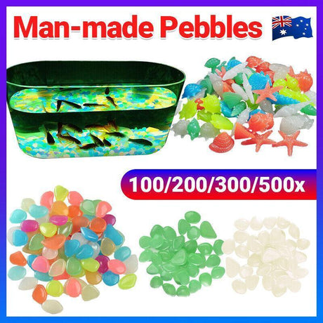 Luminous Glow Aquarium Stones - Perfect for aquariums, gardens, and decorations