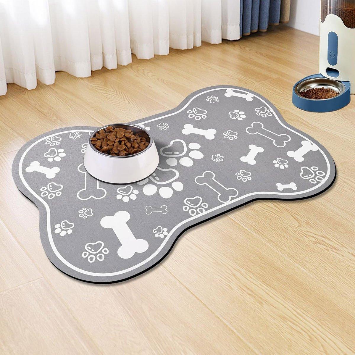 Non-slip Diatom Mud Pet Feeding Mat Absorbent & Dirt-Resistant Dog Placemat
