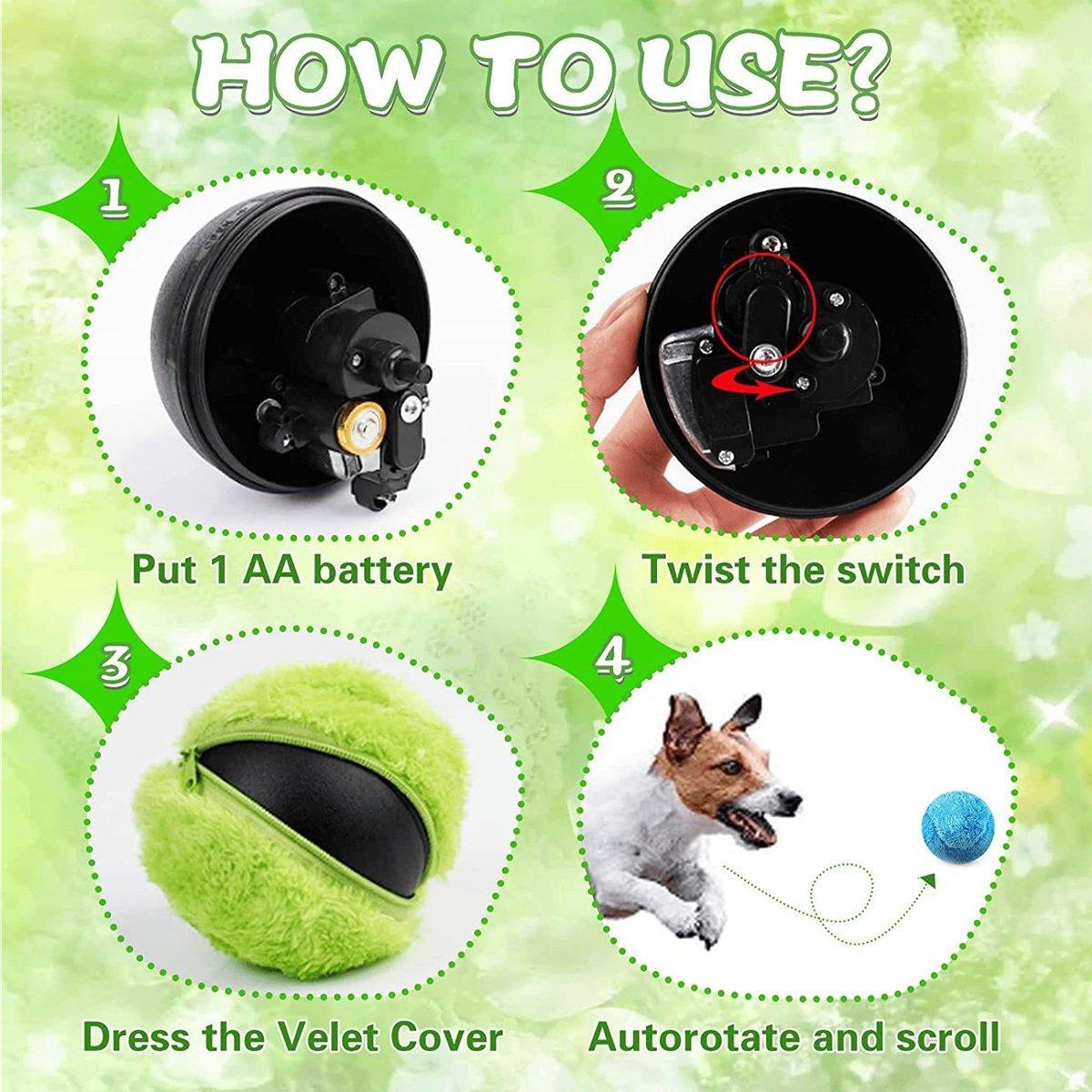Interactive Pet Magic Roller Ball Toy Keeps Your Pets Engaged
