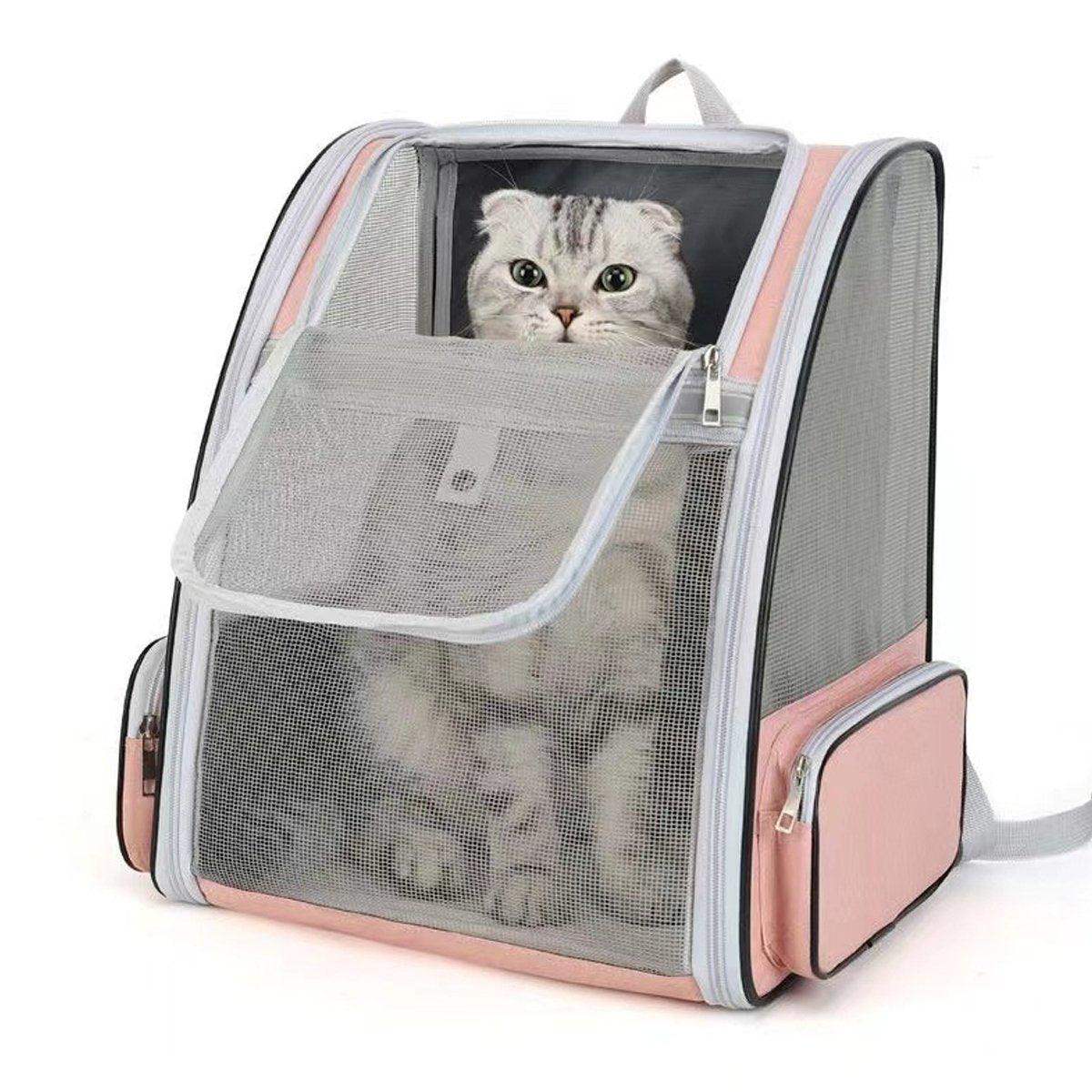 Large Foldable Breathable Portable Cat Dog Bag Pet Backpack