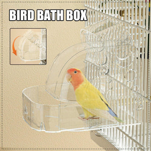 Parrot Bathers Large Bathroom Birdcage Supplies Multi-purpose Bath Room Sleeping Nest Feeding Box Tiger Skin Bird Bathtub