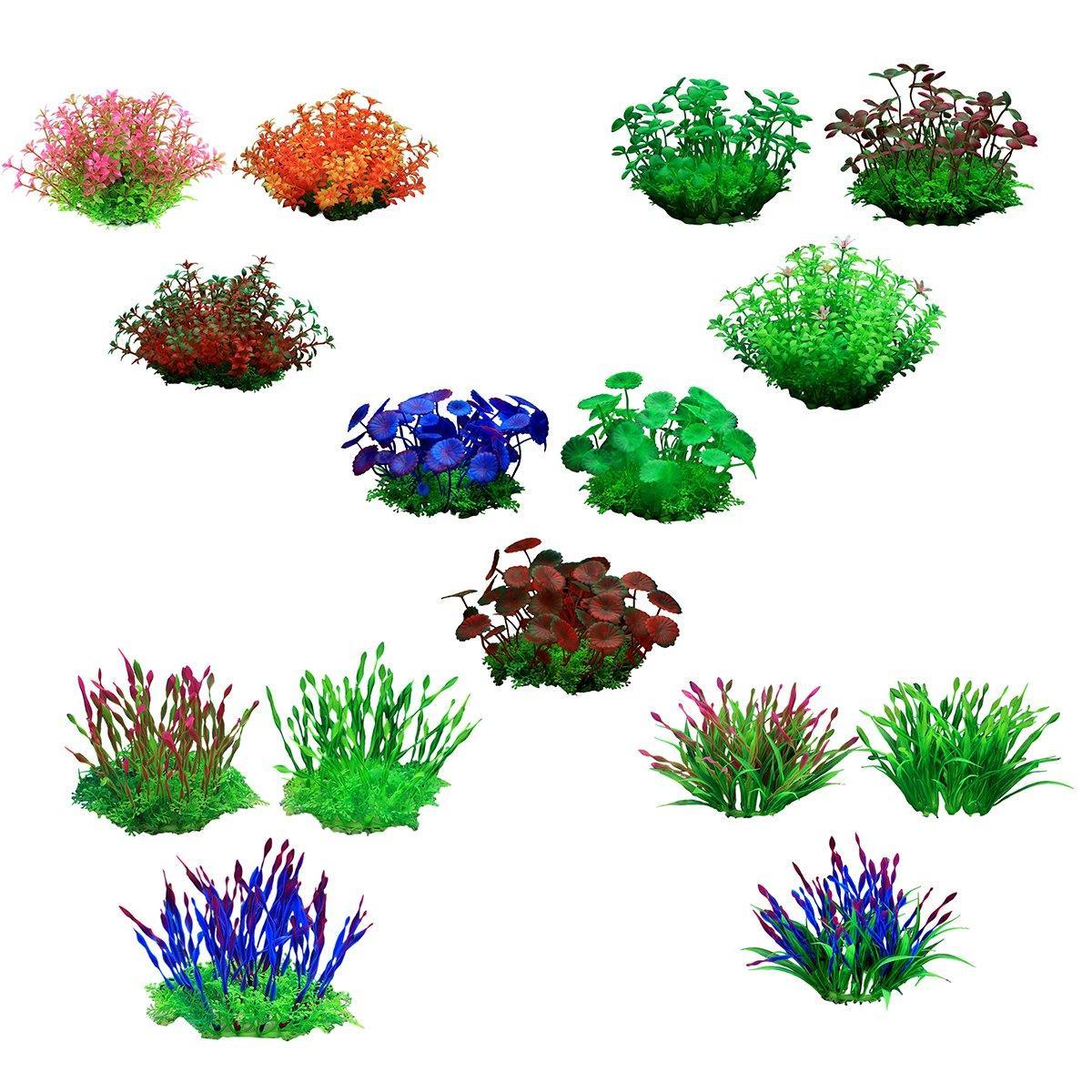 Artificial Aquarium Grass Vibrant Decorative Plants for Fish Tanks