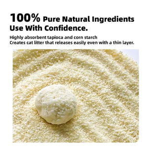 PawPuff 100% Natural Plant-Based Cat Litter Corn & Cassava 2bags 5kg