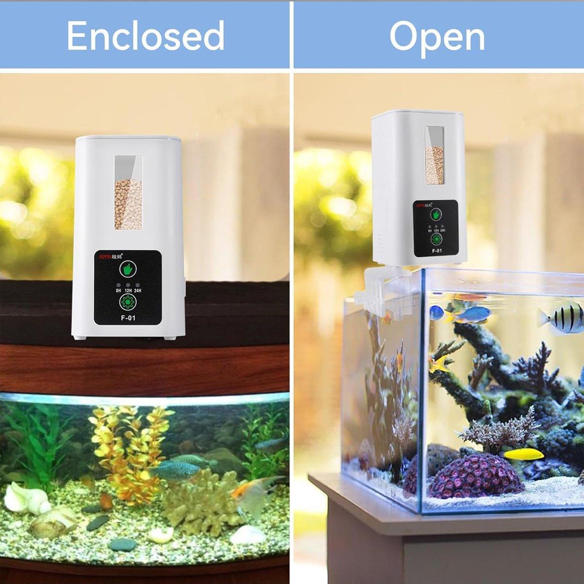 Energy-Efficient Aquarium Feeder with 400ml Capacity