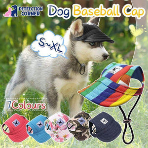 Summer Pet Dog Sun Hat S-XL Canvas Baseball Cap Outdoor Puppy Visor