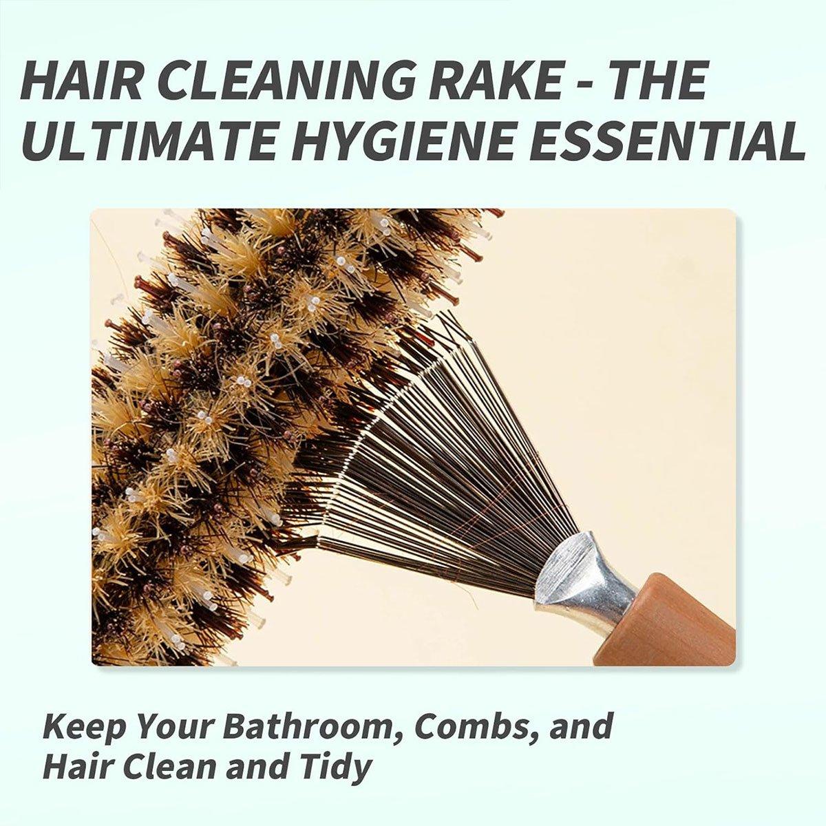 4PCS Hair Comb Cleaning Brush Set Wooden Airbag Comb Cleaner Claw Brush Tool