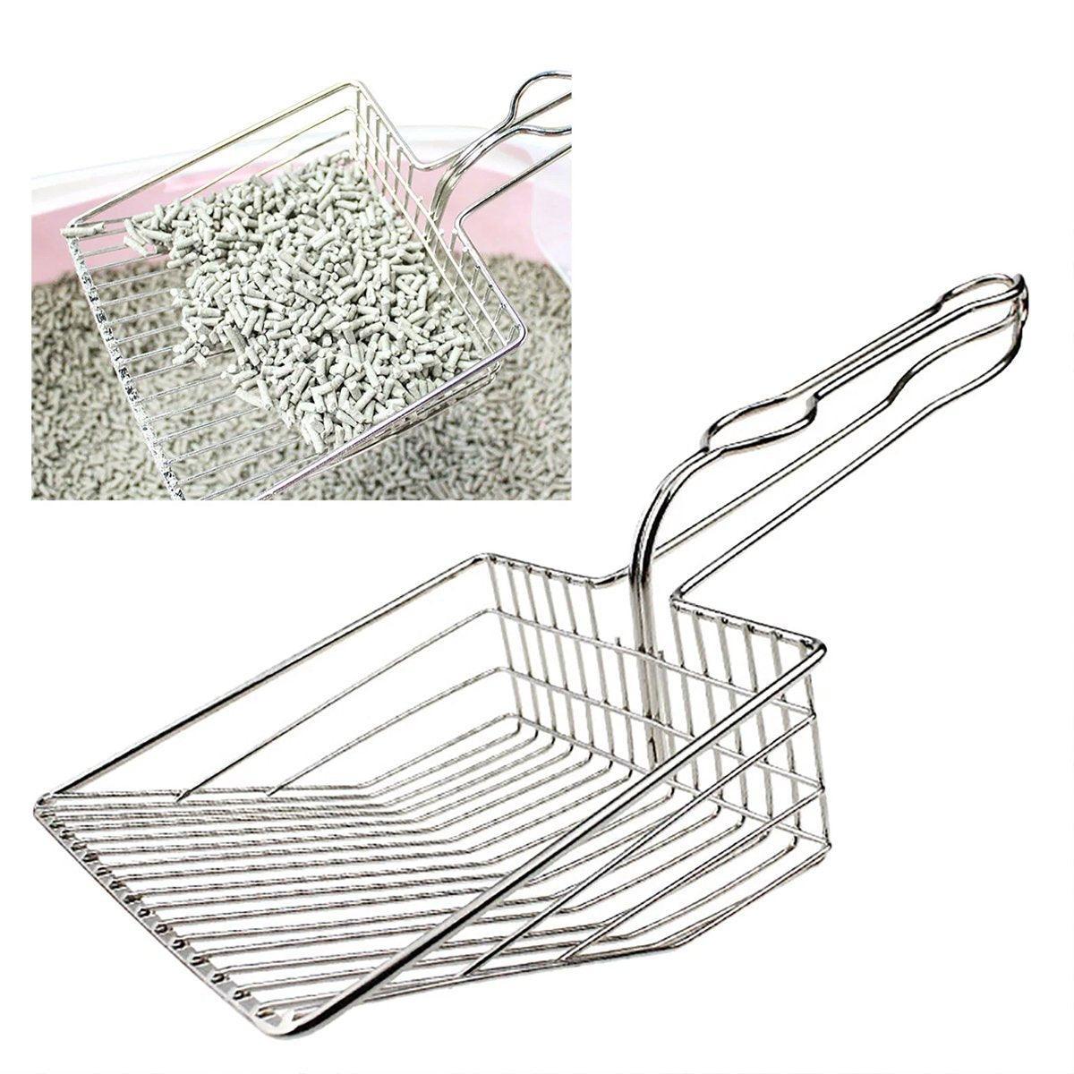 Durable Full Metal Cat Litter Scoop – Precision Sifting & Easy Cleaning