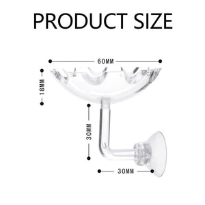 Aquarium Fish Tank Shrimp Food Feeder Clear Arylic Feeding Dish Fish Tank Feeder