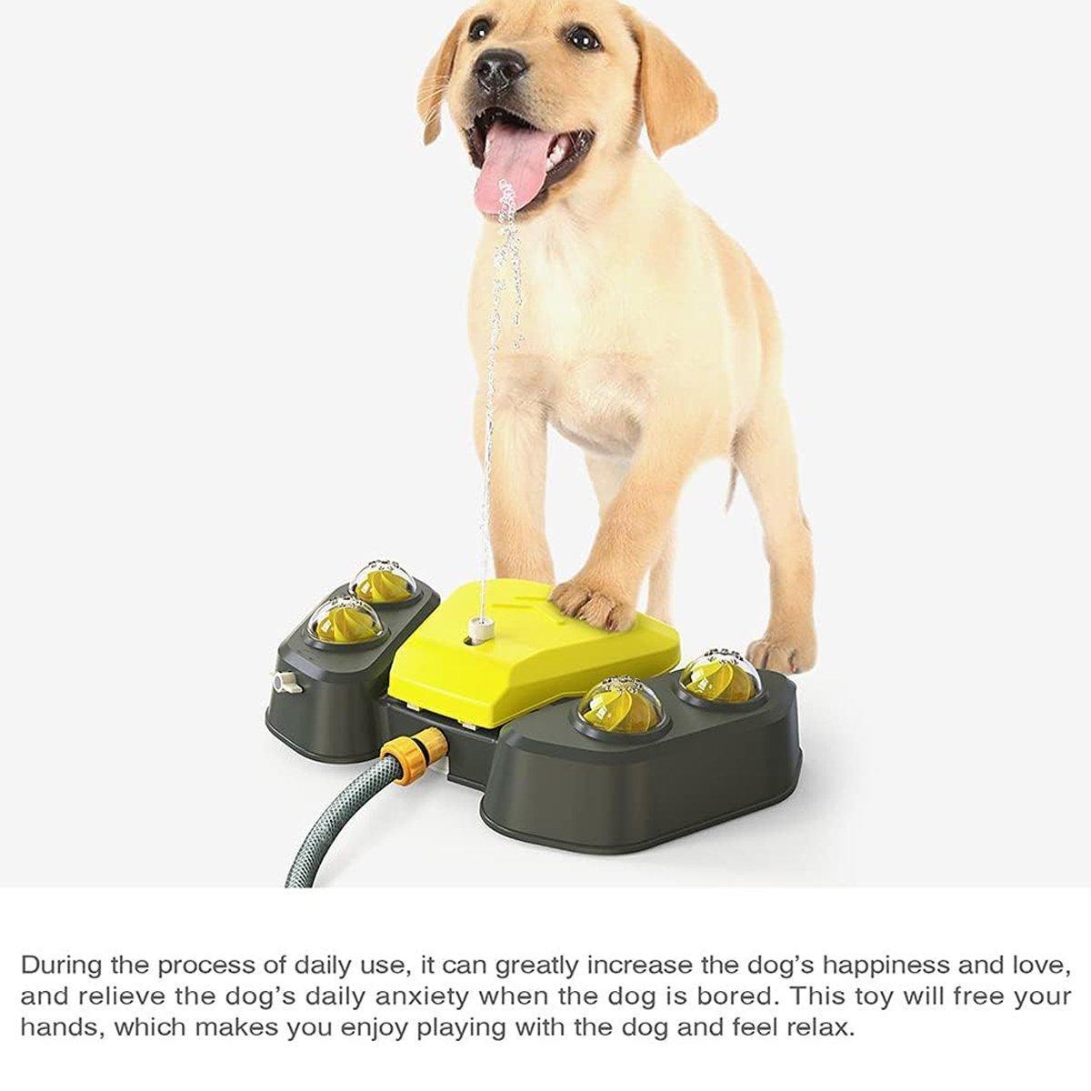 Interactive Dog Water Spray Toy Outdoor Pet Fountain & Sprinkler System