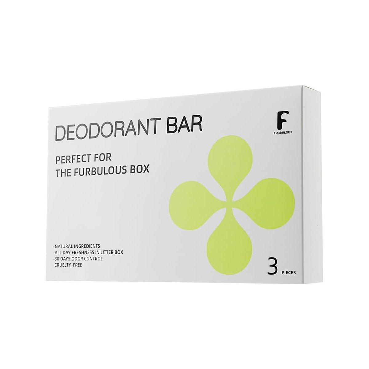 Furbulous 3 Piece Deodorant Bar Pet Odor Eliminator Natural and Long-Lasting Freshness