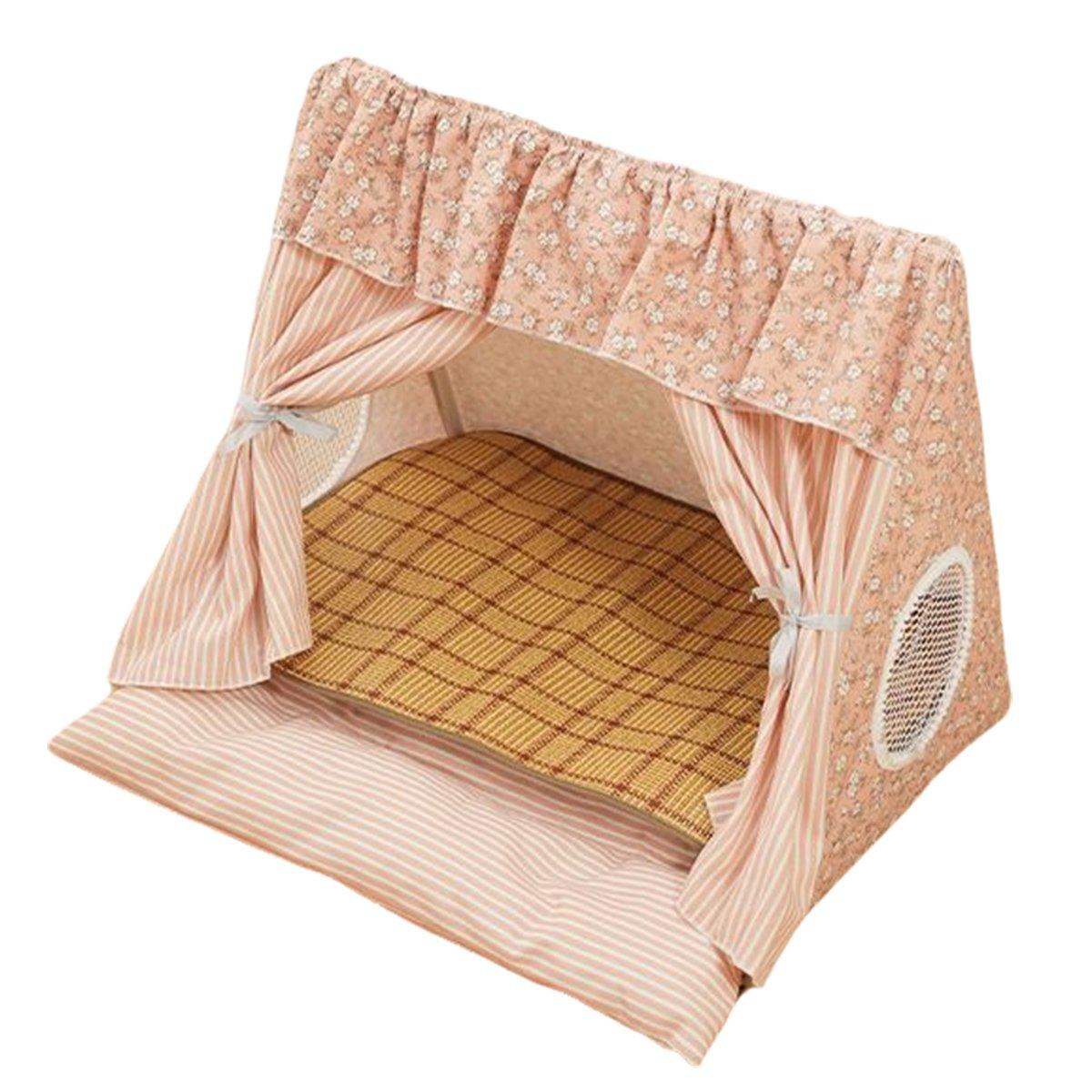 Cozy Semi-Closed Cat Tent Comfortable & Private Pet Bed for Cats and Dogs