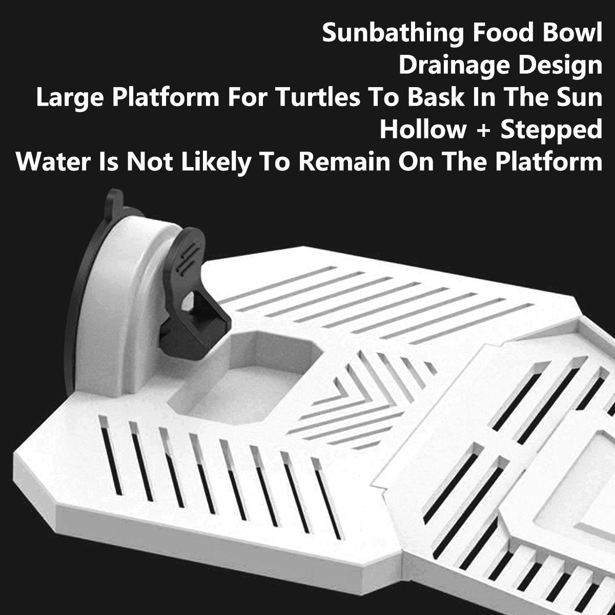 Detachable Tortoise Drying Platform with Climbing Ramp