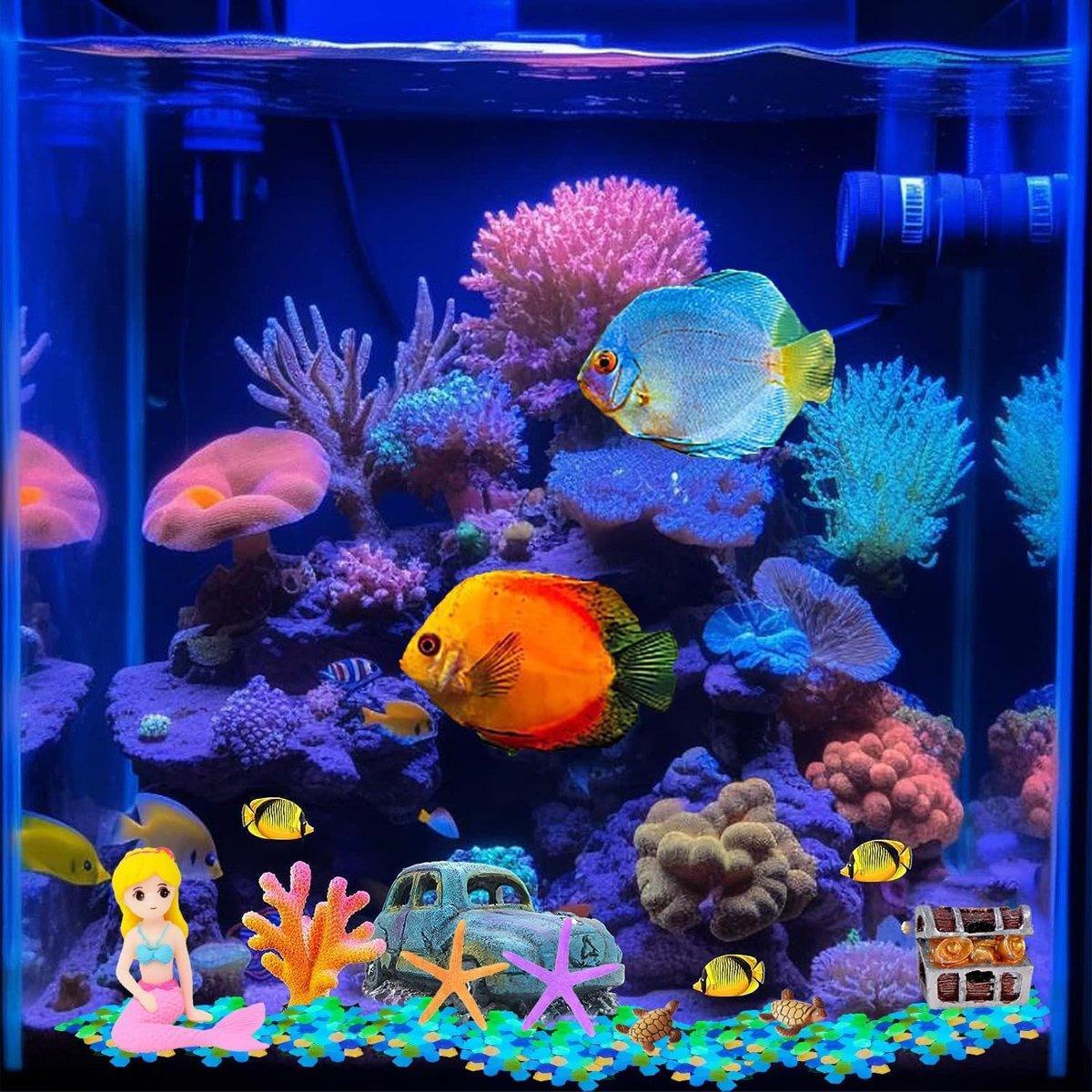 Luminous Sand Particles Micro Landscape Aquarium Fluorescent Landscape Luminous Sand 3-5mm Gravel Cross-border Supply