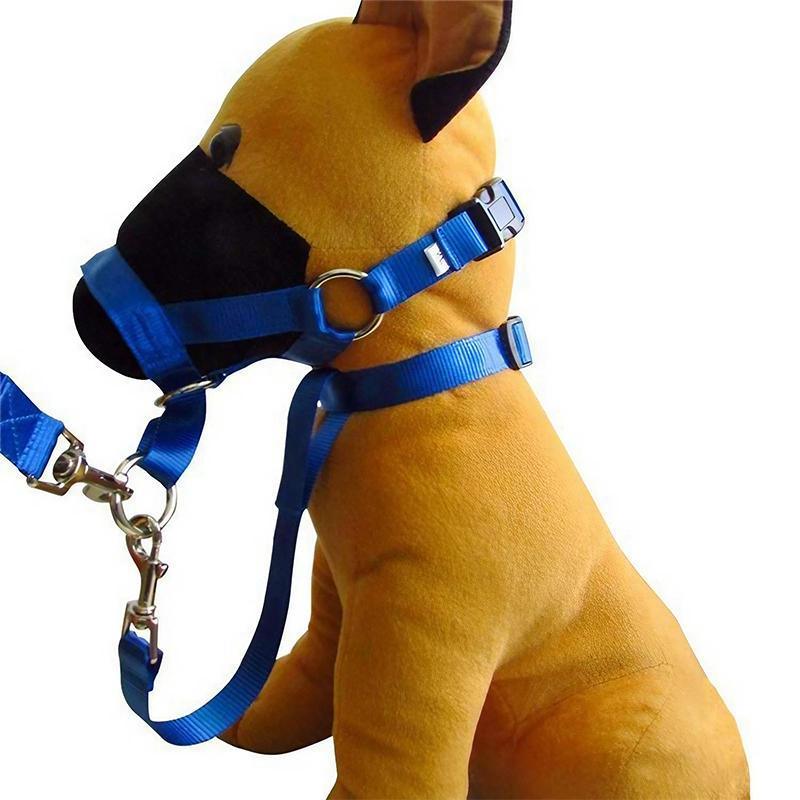 Adjustable Dog Muzzle Head Halter for Anti-Pull Training & Control