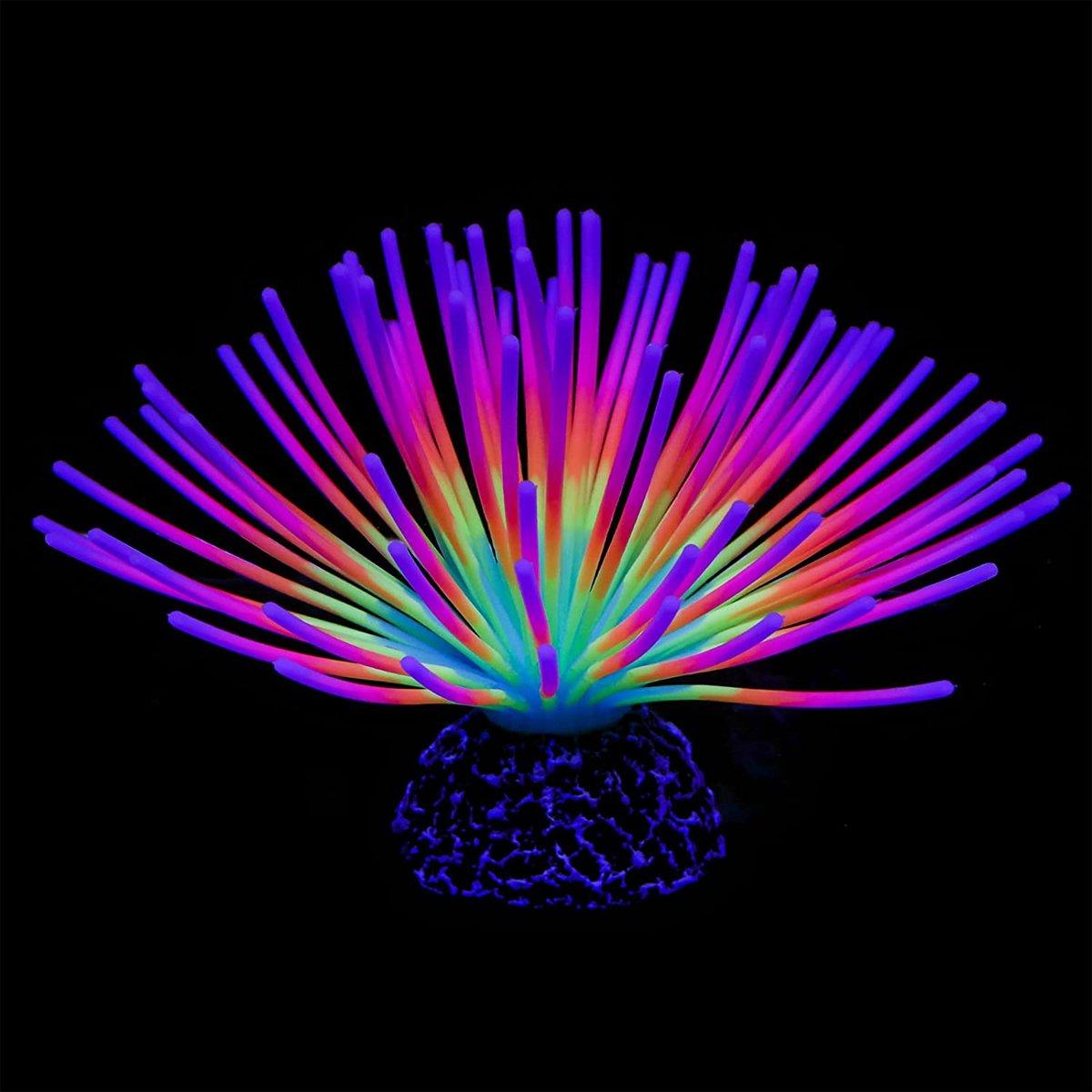 Aquarium Fish Tank Decor Simulation Coral Lotus Aquatic Plants Vibrant Ornament