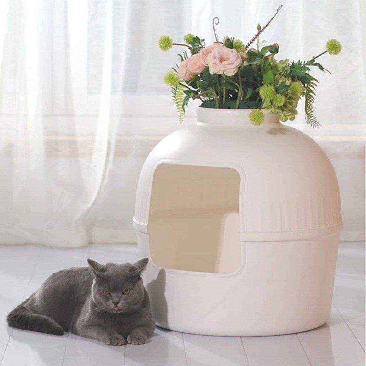 Versatile Hidden Litter Box and Pet Kennel - Discreet and Convenient ...
