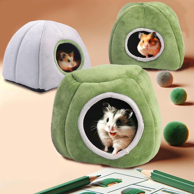 Plush Hamster House for Small Pets Cozy and Stylish Bed