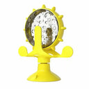 Rotating Cat Treat Dispenser Toy with Suction Cups