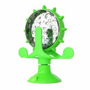 Rotating Cat Treat Dispenser Toy with Suction Cups