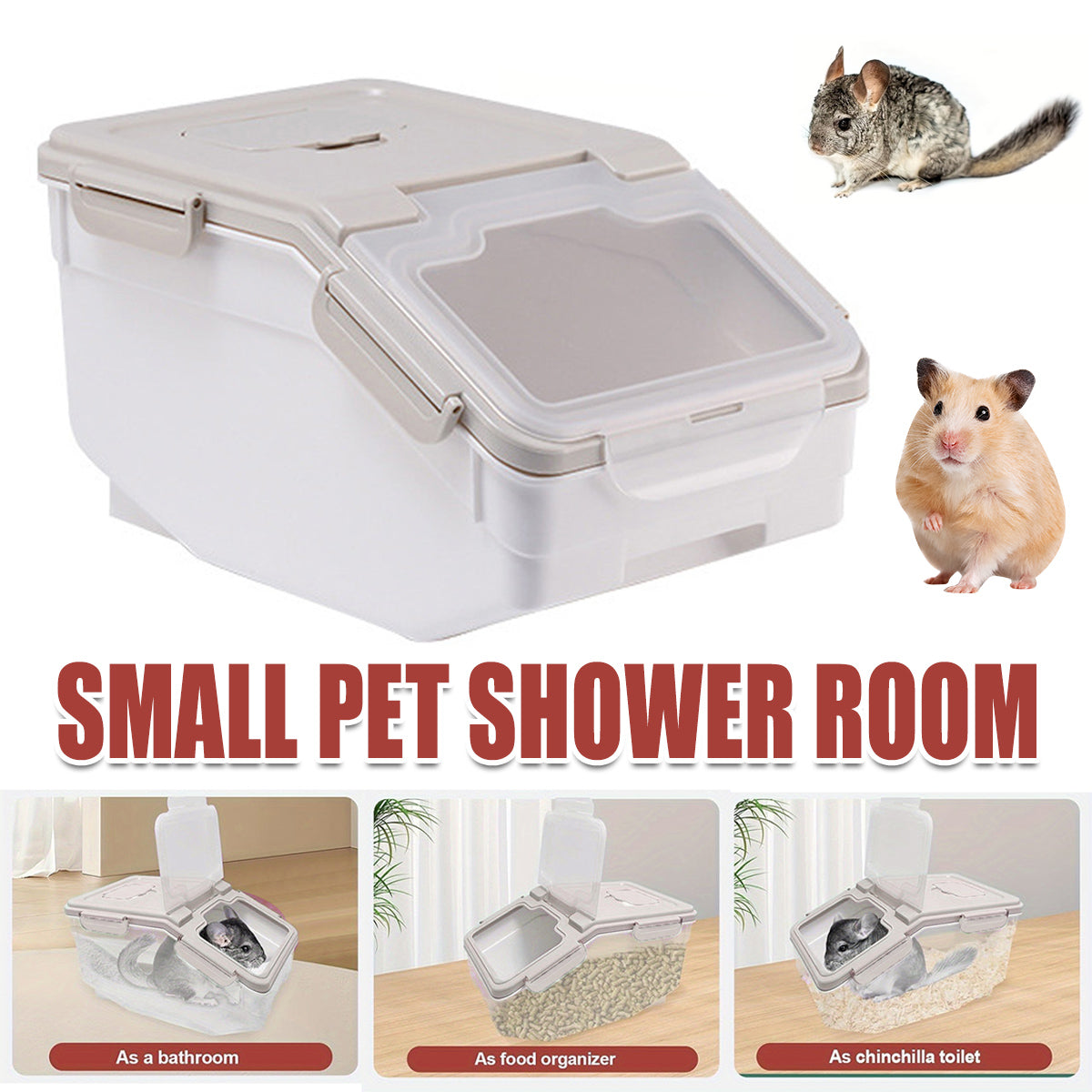 Small Animal Bath House With Lid