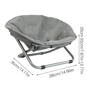 Foldable Pet Bed Portable Round Elevated Little Dog Bed Pet Moon Bed