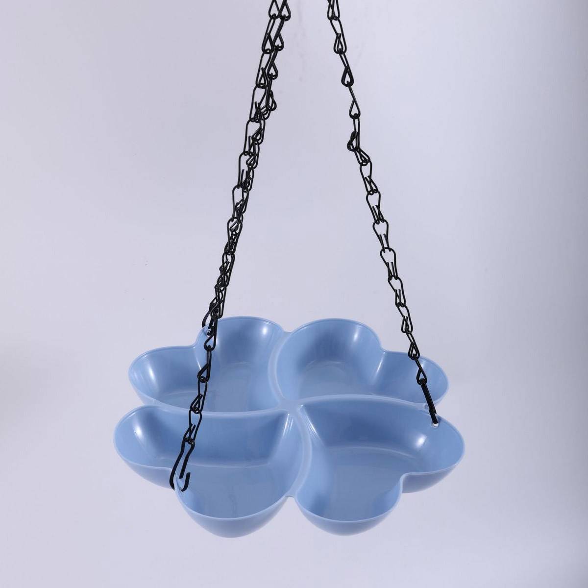 Hanging Bird Feeder Tray With Chain Hook Outdoor Bird Feeding Dish