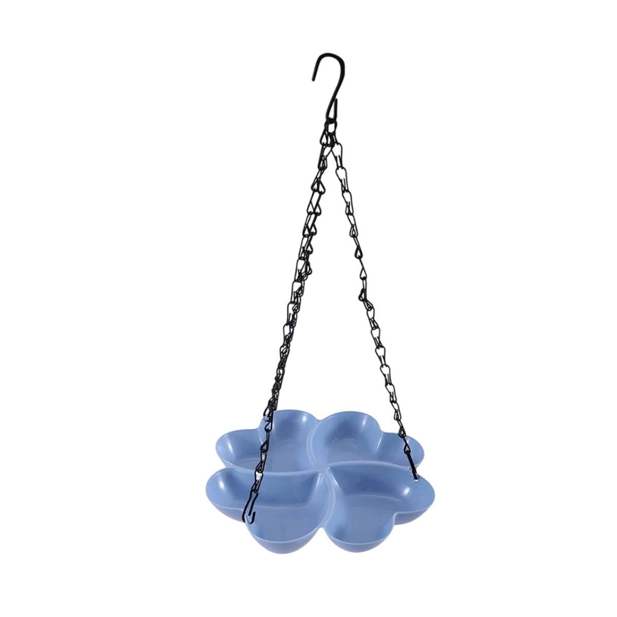 Hanging Bird Feeder Tray With Chain Hook Outdoor Bird Feeding Dish