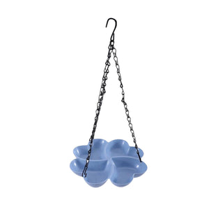 Hanging Bird Feeder Tray With Chain Hook Outdoor Bird Feeding Dish