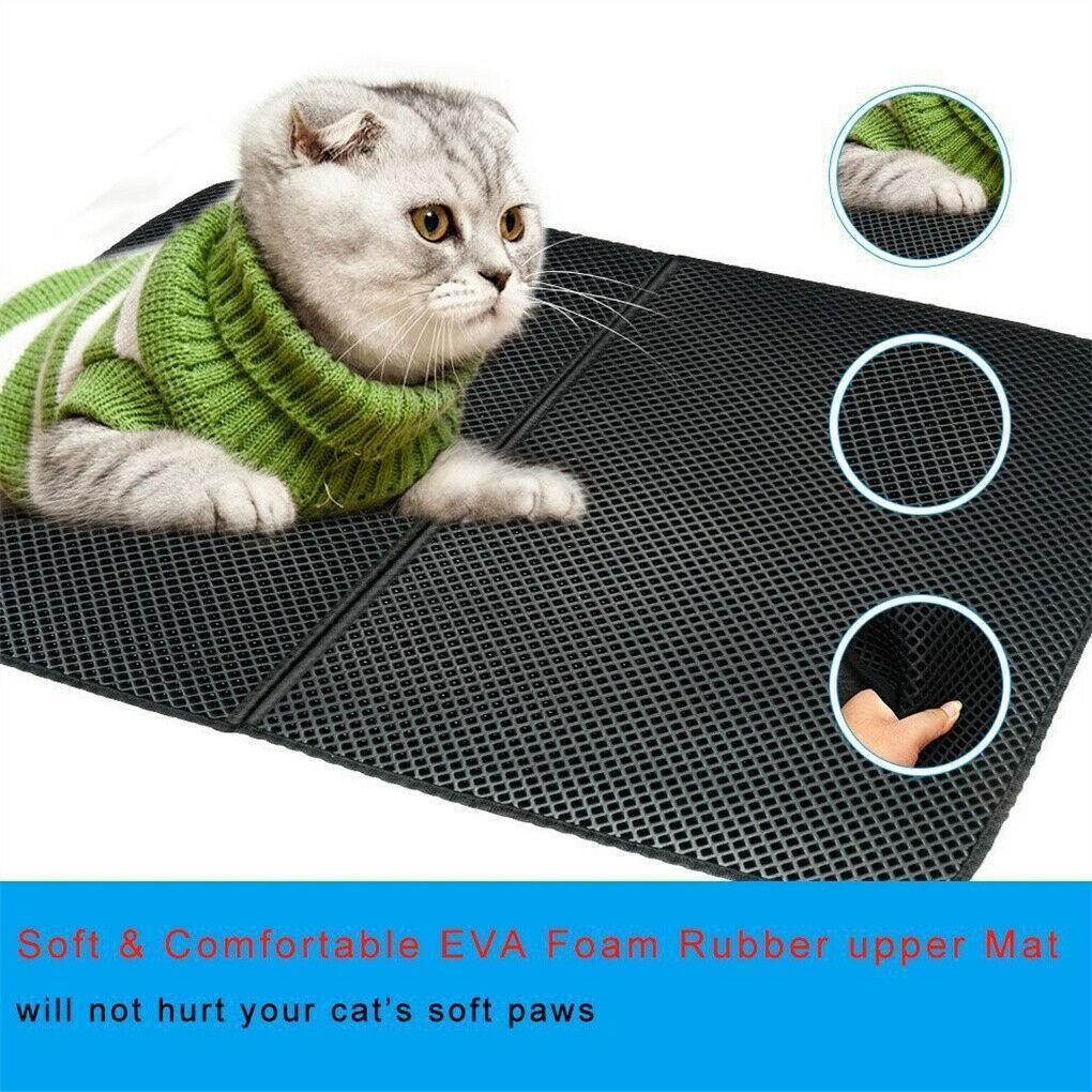 Foldable Double Layer Cat Litter Mat 3 Sizes