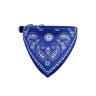 Adjustable Leather Collar with Stylish Dog Bandana Scarf