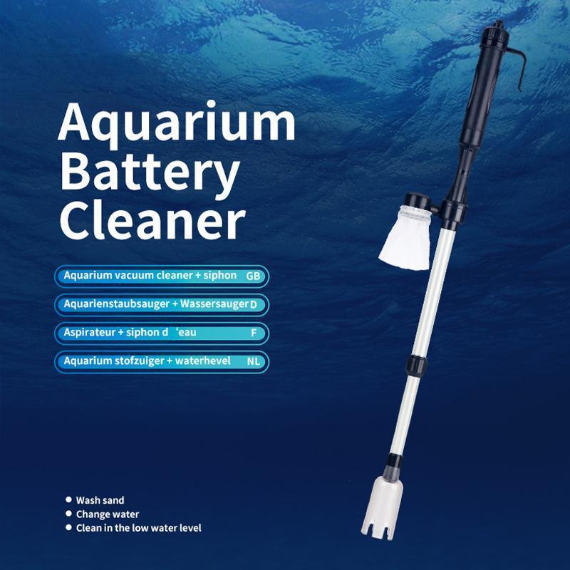 Battery-Powered Aquarium Gravel Cleaner Efficient Fish Tank Gravel Vacuum Syphon