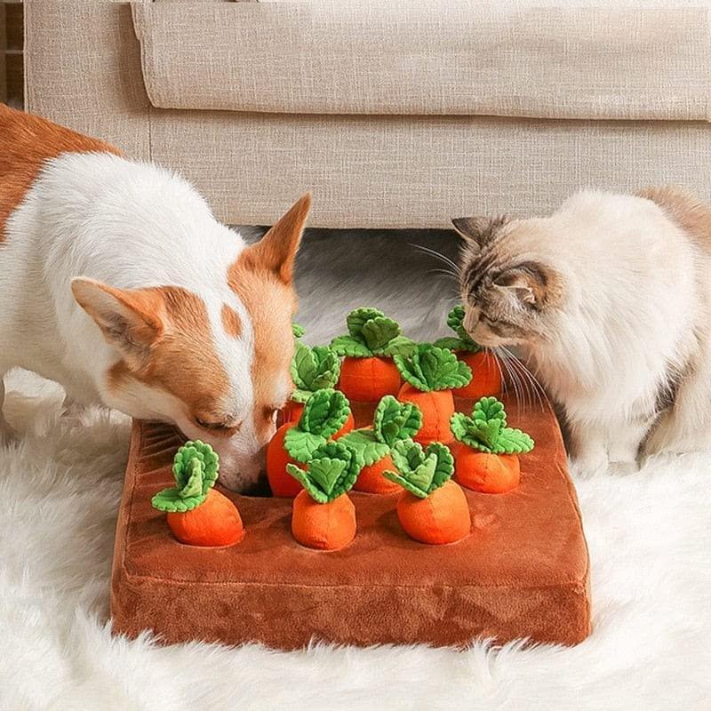 Dog Snuffle Toys Carrots Plush Dog Toy for Interactive Play and Foraging Skills