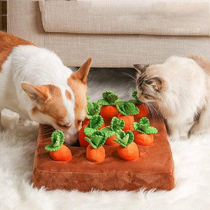Dog Snuffle Toys Carrots Plush Dog Toy for Interactive Play and Foraging Skills