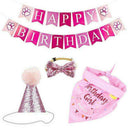 Pet Happy Birthday Party Set Pink/Blue