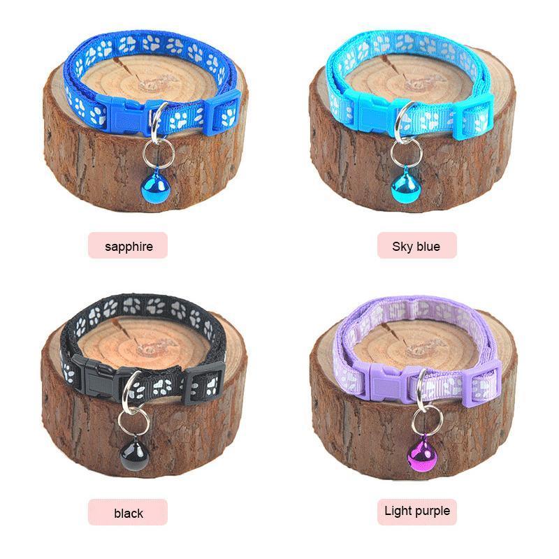 Adjustable Pet Collar Set 12pcs Assorted Puppy ID Collars with Bell