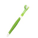 Easy-Clean Three-Sided Dog Toothbrush for Dental Care