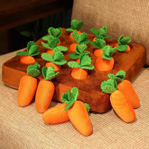 Dog Snuffle Toys Carrots Plush Dog Toy for Interactive Play and Foraging Skills